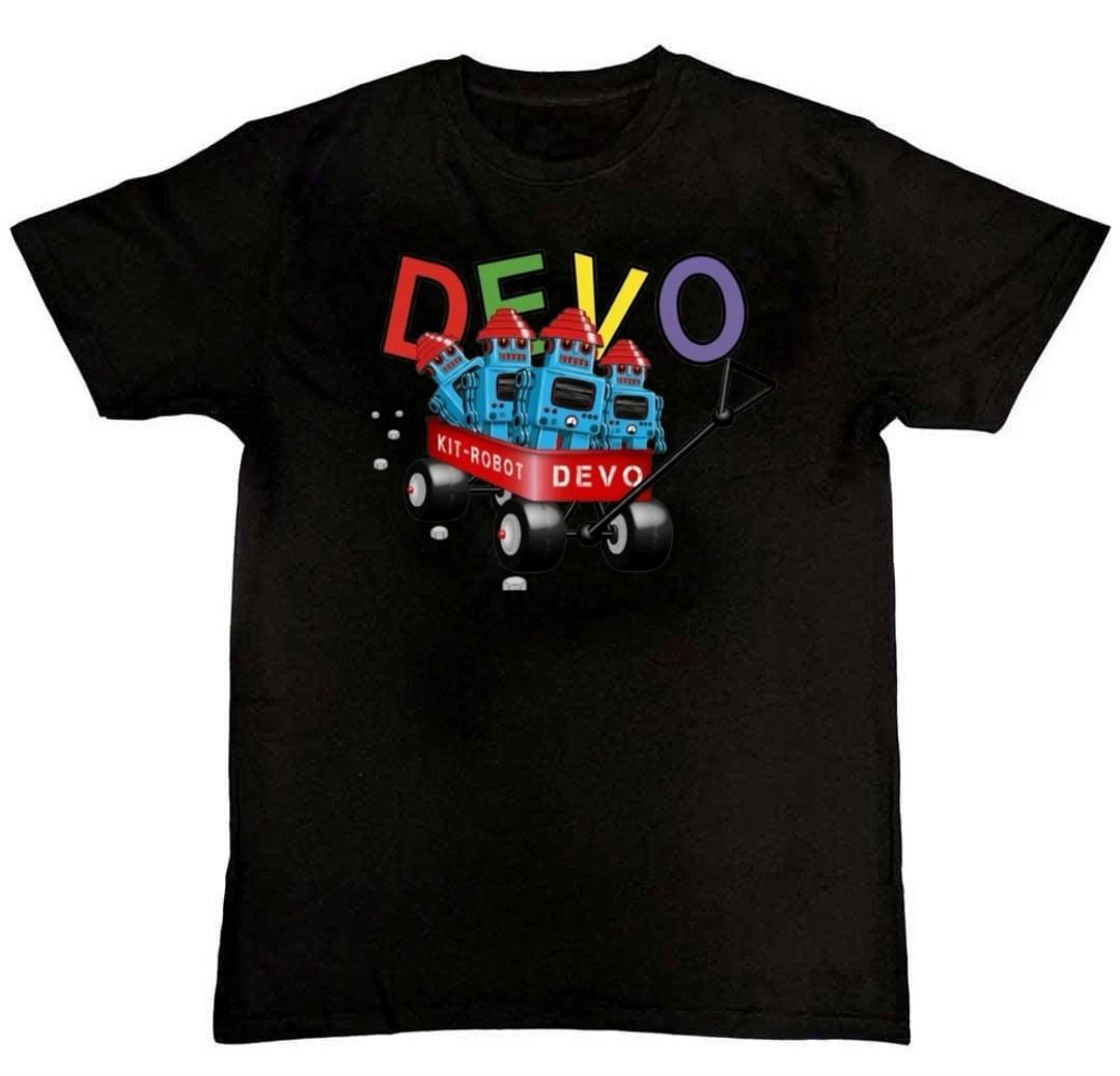 Devo Band Music Kit Robot Graphic Print Mens T-Shirt S