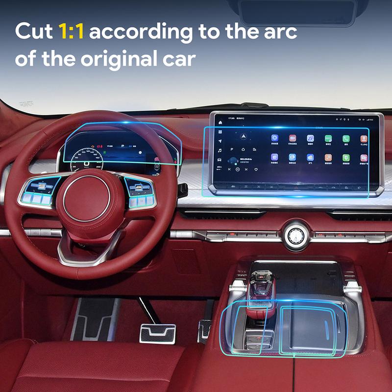 For Tank 700 2024 2025 Great Wall WEY Car Interior Center Console Transparent TPU Protective Film Anti-scratch Repair Film Refit