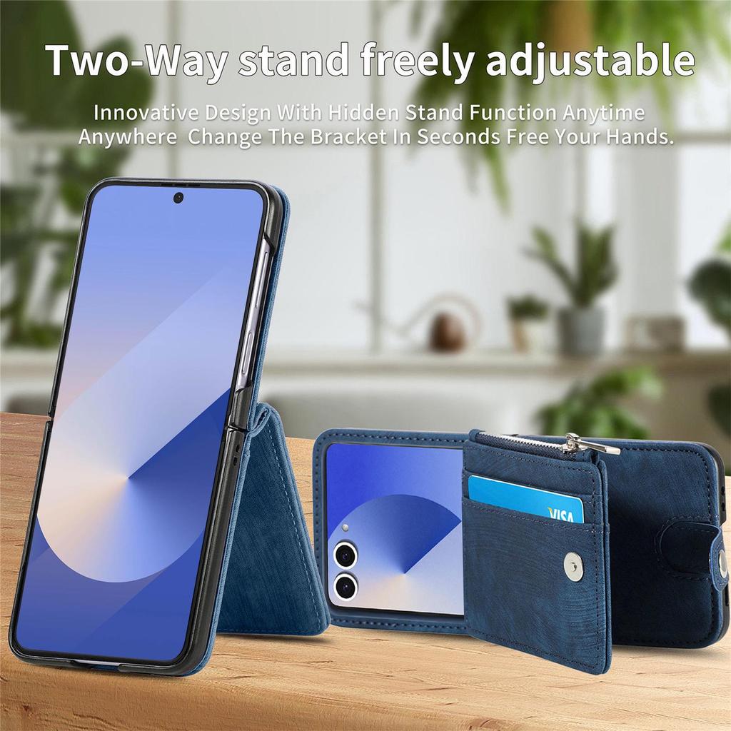 Samsung Z Flip7 Anti-Fall Lederhülle für Z Flip6 - Faltbar & Schützend