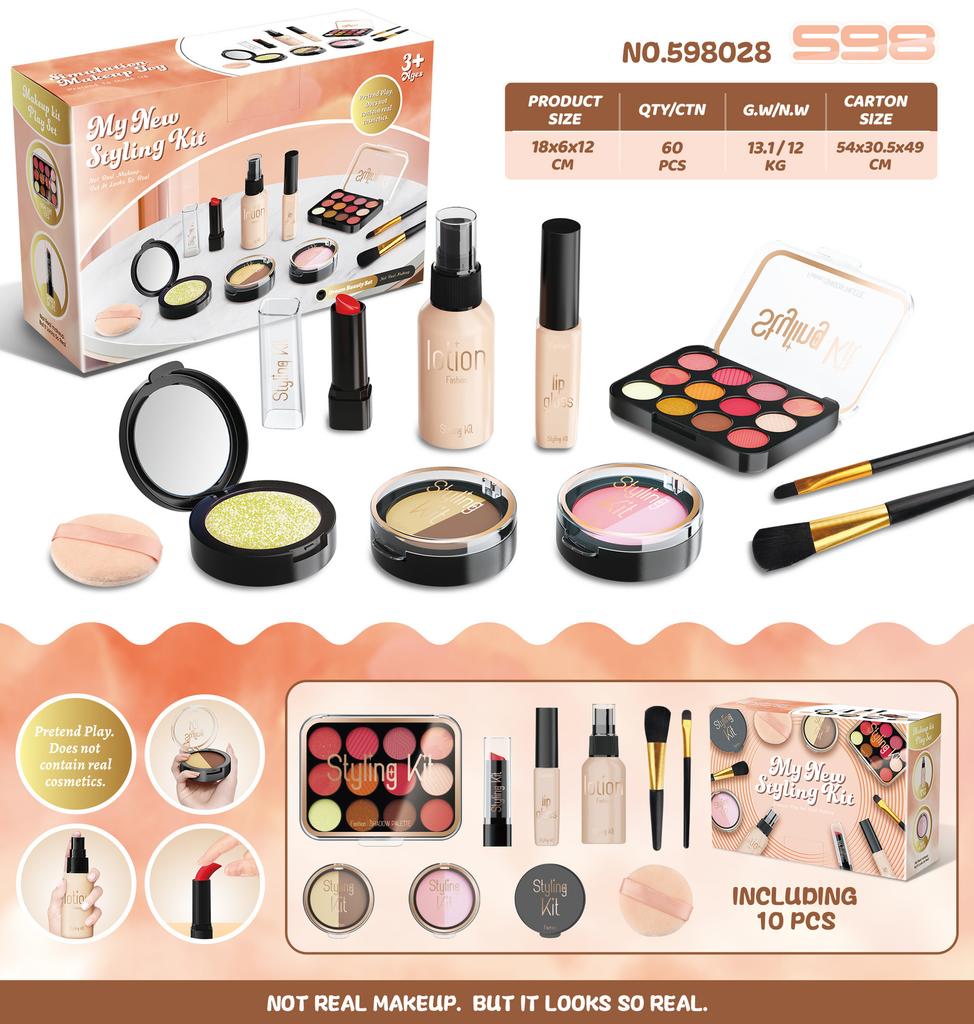 Children'S Makeup Nail Polish Lipstick Girl Makeup Toy Boxed Girl Cosmetics Makeup Box