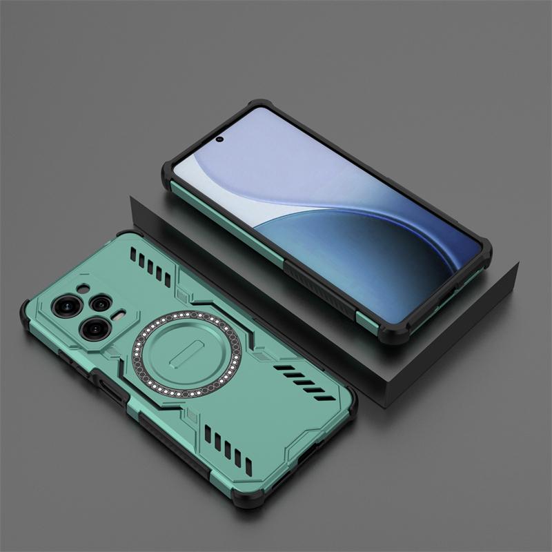 Shockproof Armor Case For Xiaomi Poco X5 Pro Magnetic Adsorption Wireless Charge Cover Poco X5 Pro 5G Case For Poco X5 Pro Case