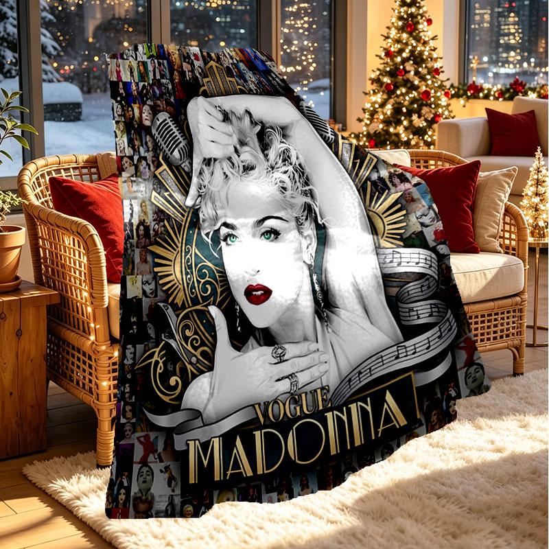 Custom Name Personalized Marilyn Monroe Print Blanket, Home Decor, Bedroom, Sofa, Camping, Couch, Gifts for Birthday Christmas