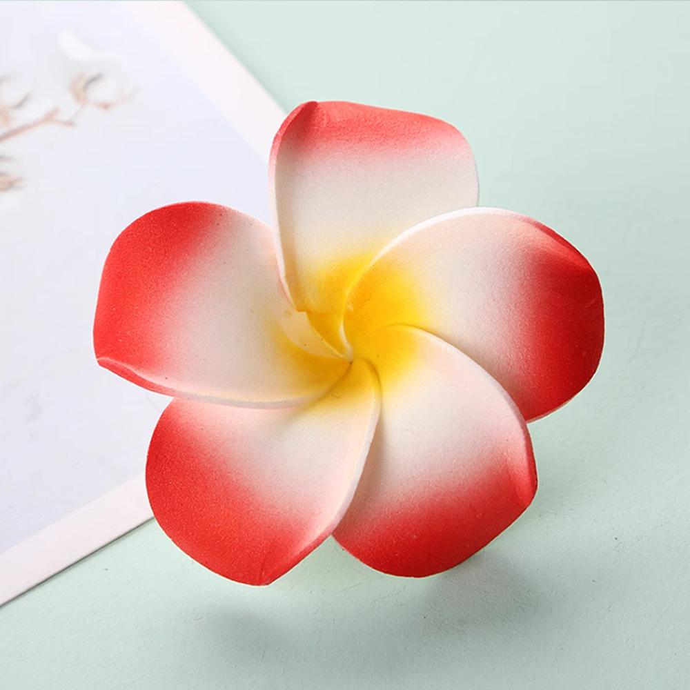 Pince à cheveux Plumeria: Fleur Hawaïenne en EVA pour Maillots de Bain & Voyage (4-9cm)