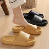 Thick Bottom Women Home Slippers Platform Beach Indoor Slides Fashion Comfortable Non-slip Slippers Breathable Lightweight Men Bathroom Slippers