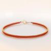 Red Woven String Bracelet for Women - Retro Style Bangle
