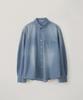 BLANKROOM Button-Down Denim Shirt_Light Blue