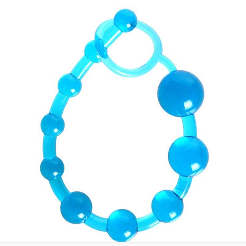 Flexible 31Cm Colourful Anal Beads String Butt Plug Anal Balls & Beads