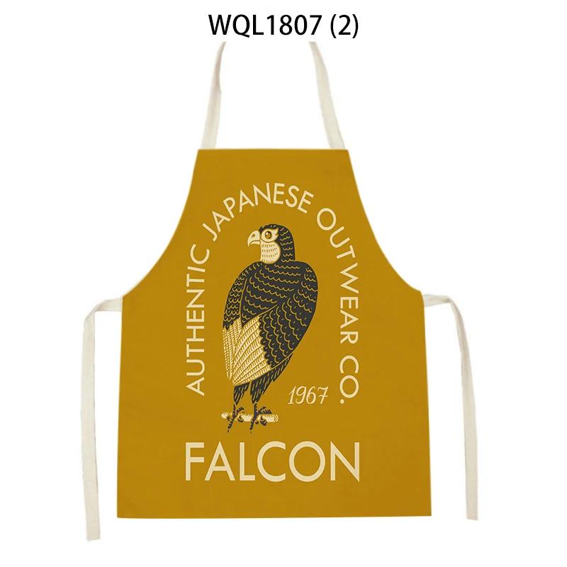 Animal Print Kitchen Apron Dinner Party Cooking Baking Apron Adult Child Baking Accessories Tiger Wolf Pattern Apron Waist Bib