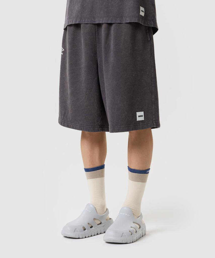 UMBRO Comet Washed Knee-Length Balloon Fit Shorts Charcoal Ur321Chp73