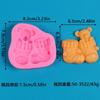 Christmas Bear Silicone Mould for Chocolate Candy Cake Baking Holiday Treats Food Grade