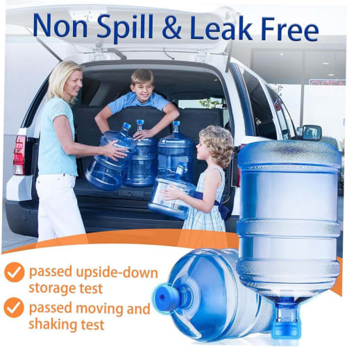 3-Piece Silicone Water Jug Lid, Reusable Water Jug Cap, Sealing Cover for Water Bucket, Silicone Cover for Water Bottle, Leak-Proof