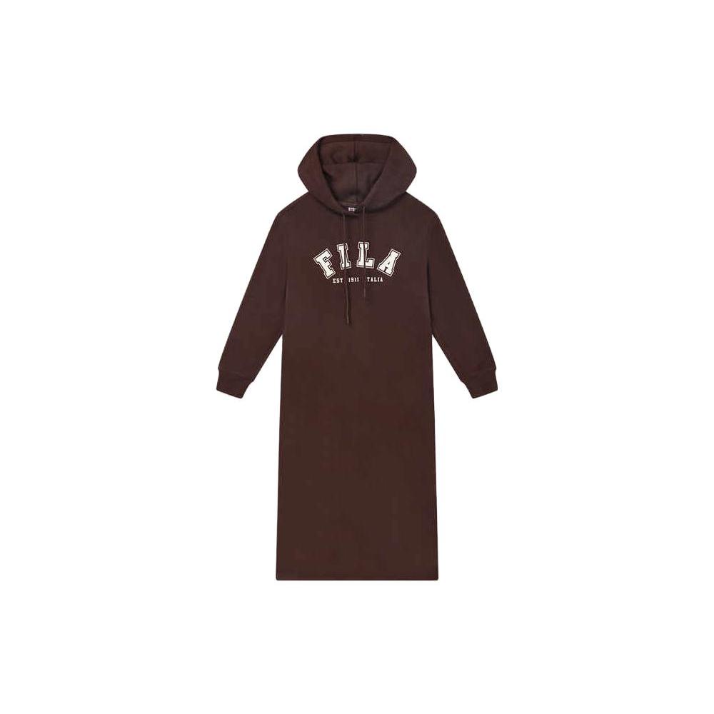 

New FILA Long Sleeved Dress Women s Brown F11W339310FDK XL