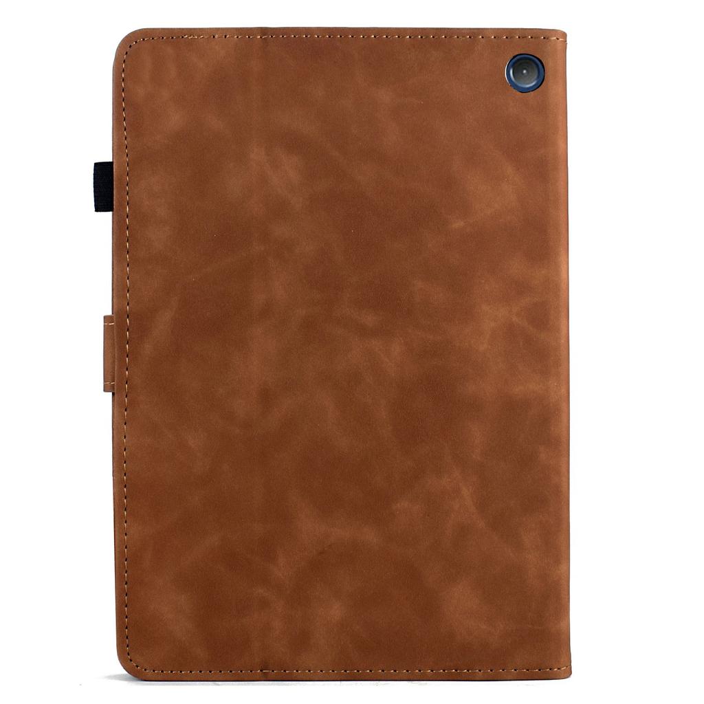 For Amazon Fire 7 (2022) Case Mandala Imprinted Leather Tablet Cover with Card Slots