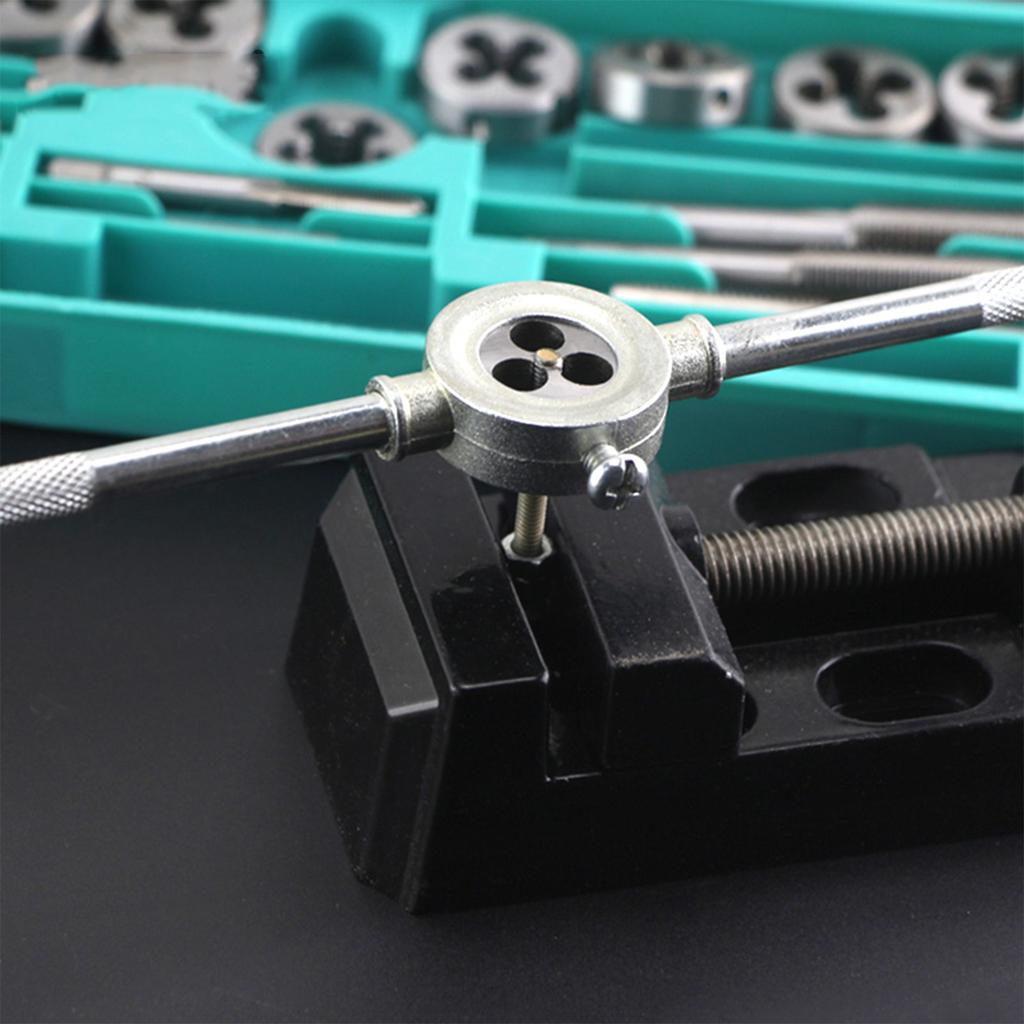 8pcs Metric Tap and Die Set M3/M4/M5/M6/M8/M10/M12 Essential Threading Tool Kit for Cutting External & Internal Threads