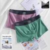 Men's Striped Cotton Boxer Briefs - Antibacterial & Breathable for All Seasons