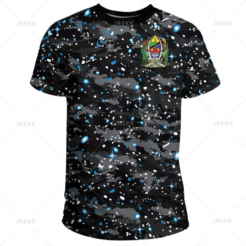 Casual Printed Short Sleeve Fashion Crew Neck Top Versatile T-Shirts Men’s 6XL