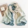 New Versatile Imitation Cashmere Scarf Herringbone Pattern Monochrome Simple Casual Tassel Warm Women's Shawl