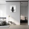 LZIMU Black and White Zen Wall Art Stones in Water Pictures Print on Canvas for Bathroom Yoga Meditation Spa Room Living Room Bedroom Wall