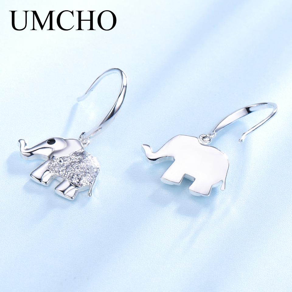 Srebrne Kolczyki Słonie Cyrkonie Japonia i Korea Południowa Słodki Styl Kolczyki z Czystego Srebra Kolczyki Damskie Super Błyszczące Kolczyki Cyrkonowe