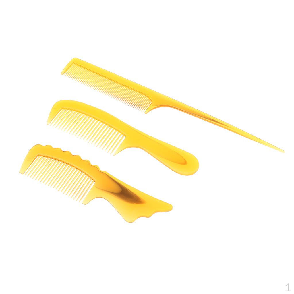 

3x Anti-static Barber Hairdressing Cutting Comb Heat Resistant