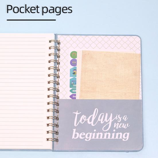 2026 Weekly Monthly Planner Portable A5 Size Agenda Notepad Stylish Design Schedule Book School Supplies