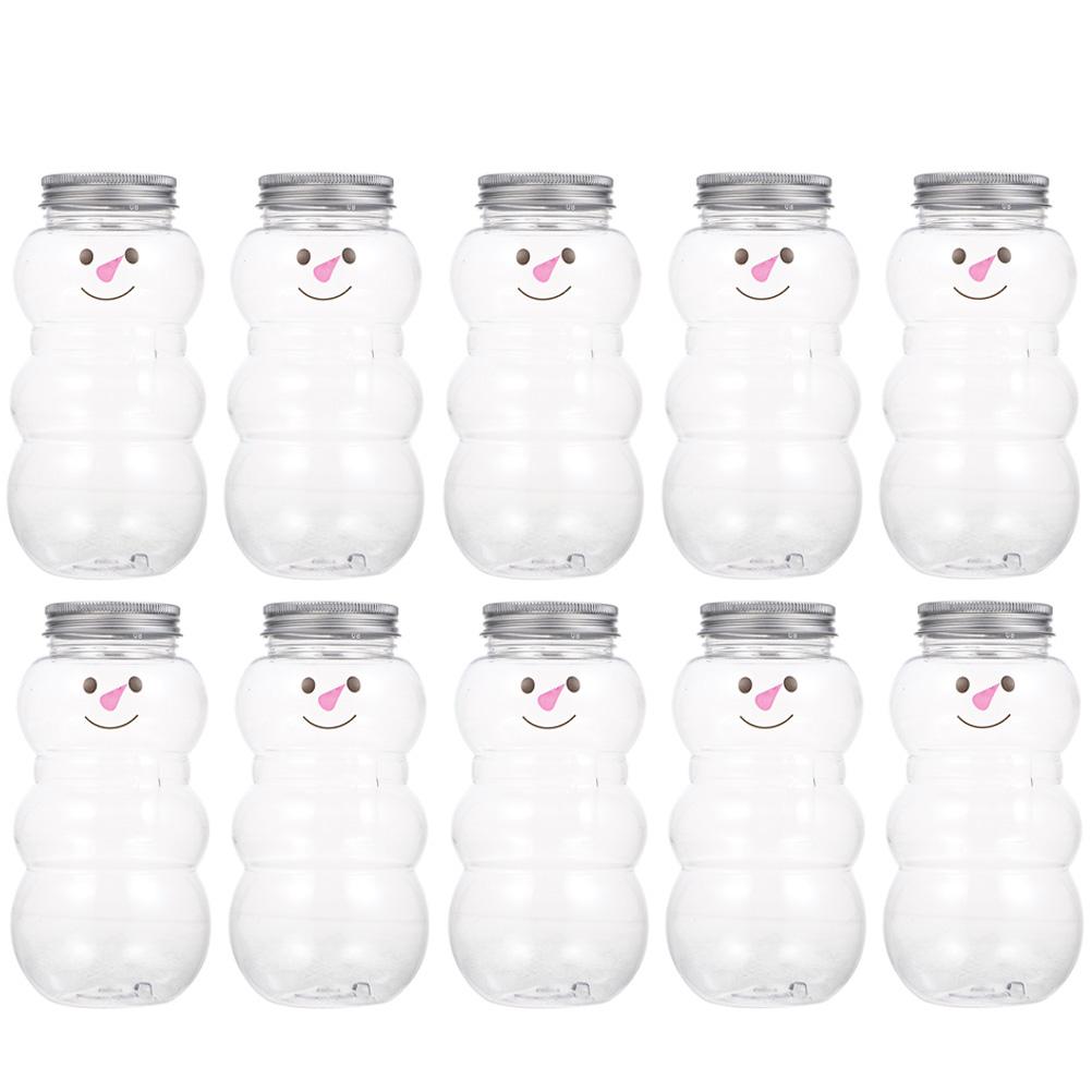 12Pcs Sealed Packaging Bottle Pet Multipurpose Drink Bottles for Milk Juice Water Portable Beverage Containers Reusable Plastic