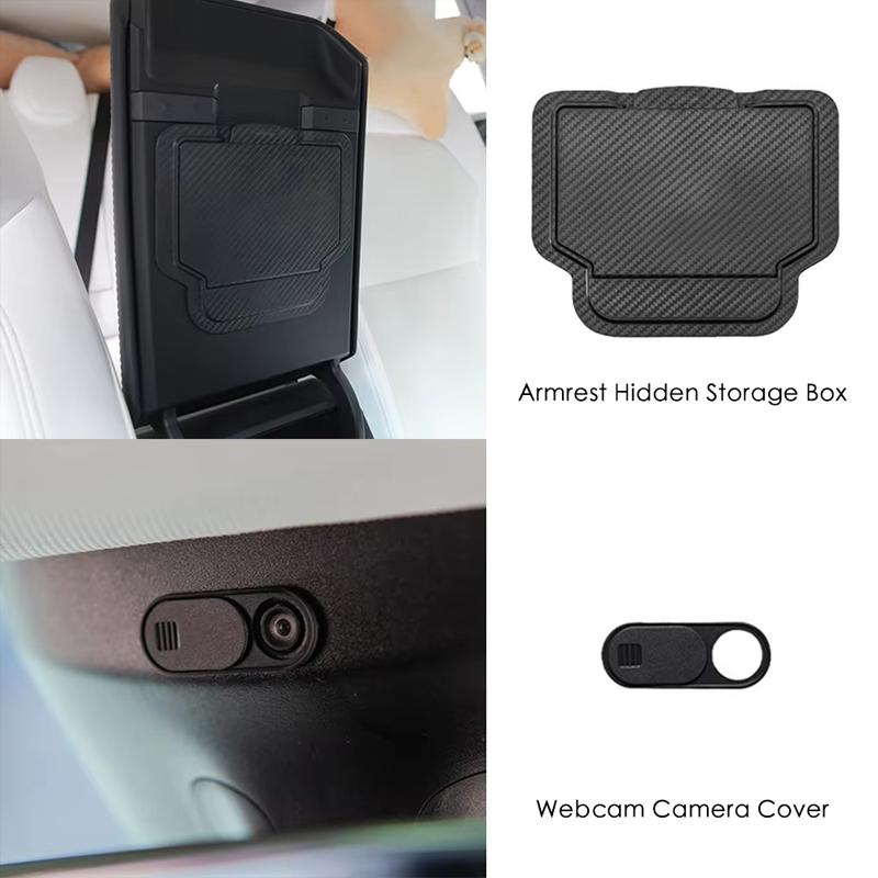 For Tesla Model Y Juniper 2026 Storage Box Model 3 2025 Highland Center Console Armrest Storage Tray Cover Tidying Accessories