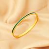 Ins Style Trendy Inlaid Zircon Titanium Steel Light Luxury Bangle Exquisite  Bracelets For Women Man Charm Simple Jewelry