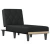 VidaXL Chaise longue noir tissu 352858