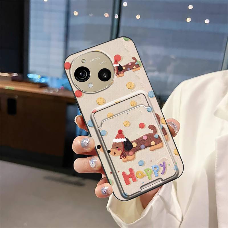 Cartoon Durable Phone Case For Sharp Aquos R10/SH-51F Shockproof Soft case Fashion Design Card sleeve Anti-knock Cute