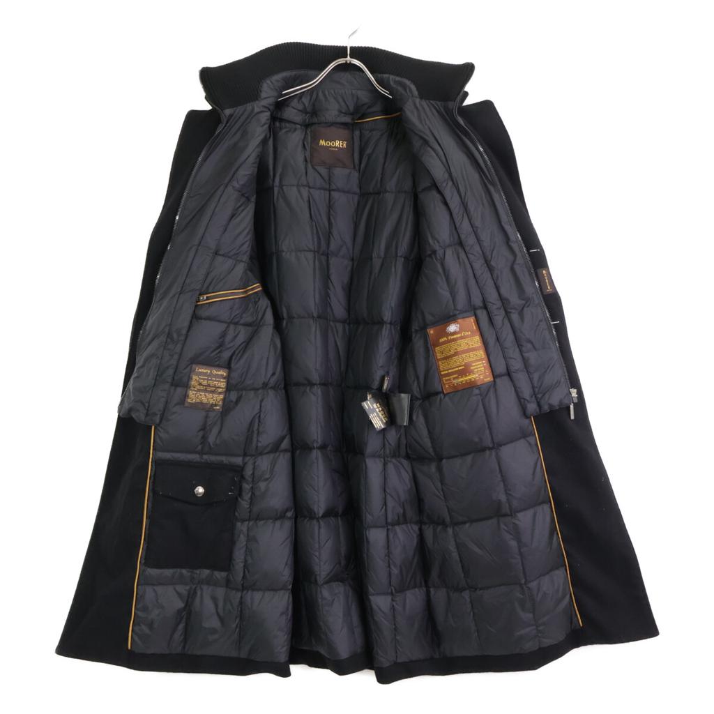 MOORER CASTELNUOVO D/GARDA Daunenmantel aus Kaschmirmischung Mantel 52 schwarzGebraucht