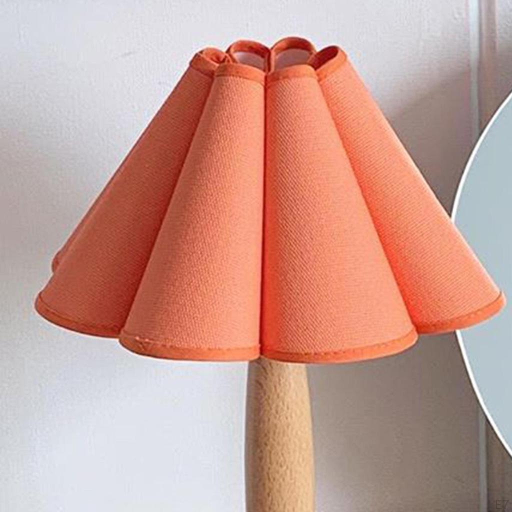 Modern Bedside Nightstand Lamps 14.17inch with PP folding washable Shades for Bedroom Guestroom