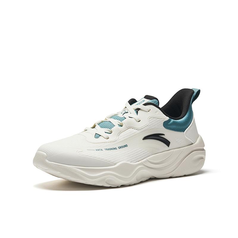 Anta Cushioning Balance Low top Training Shoes Men's Ivory White Swift Blue Basic Black 912547703Q-2