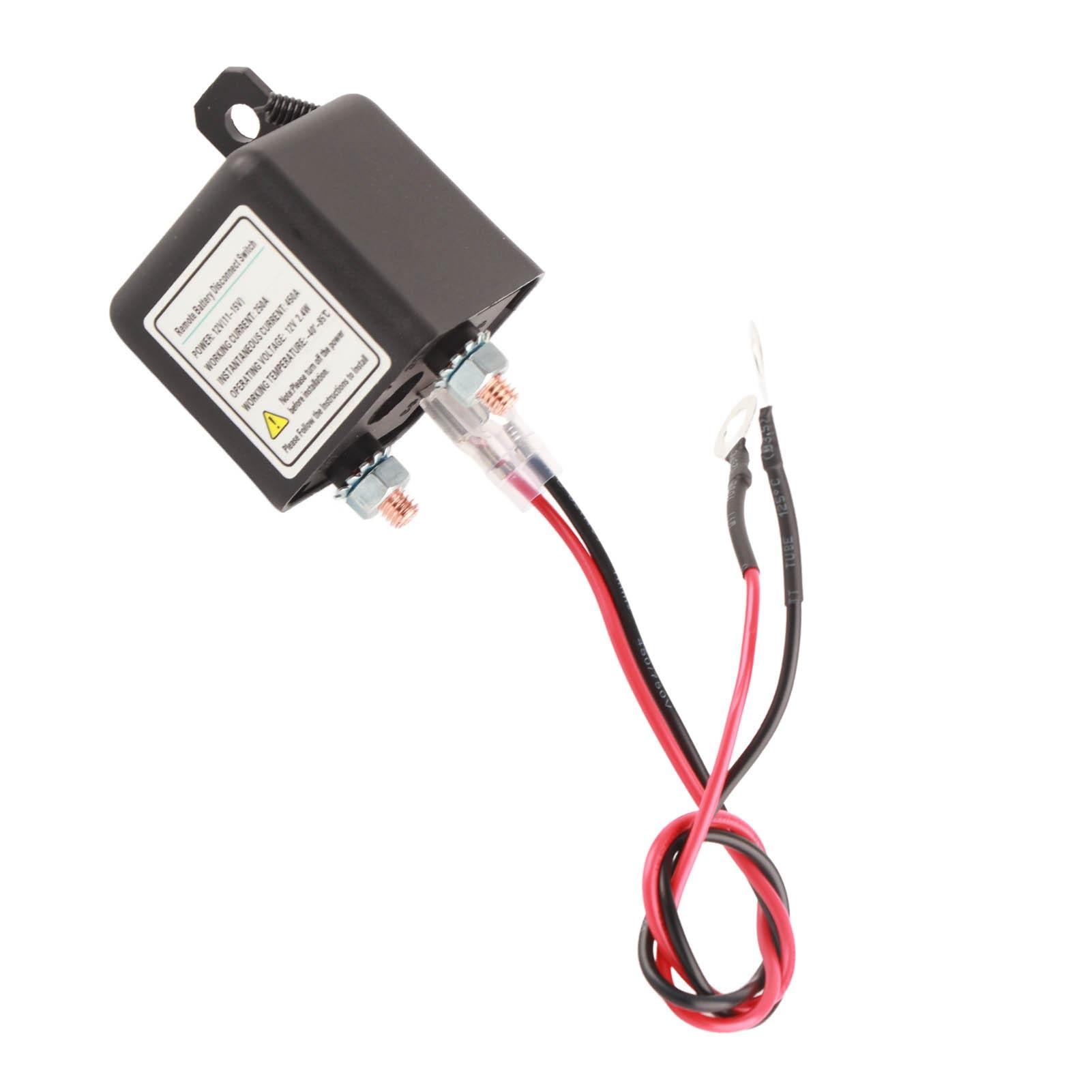 

Дистанционный выключатель аккумулятора 12 В, 250 А, модернизированное управление на большие расстояния, предотвращает разряд аккумулятора белый