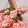 Artificial Flower Simulation Foam Rose Wedding Bouquets Table Centerpieces Baby Shower Party Garland Decoration