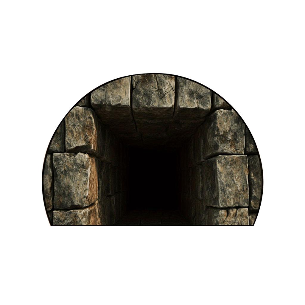 Front Door Mat Indoor Outdoor Entrance, 3D Optical All-Weather Doormat, Optical Rug Ground Crack Rug 3D Rugs, Easy Clean Patio Porch