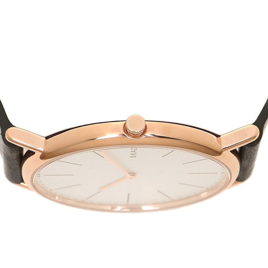 Skagen Men's Watch SKW6430 in Black/White/Pink Gold [Parallel Import]