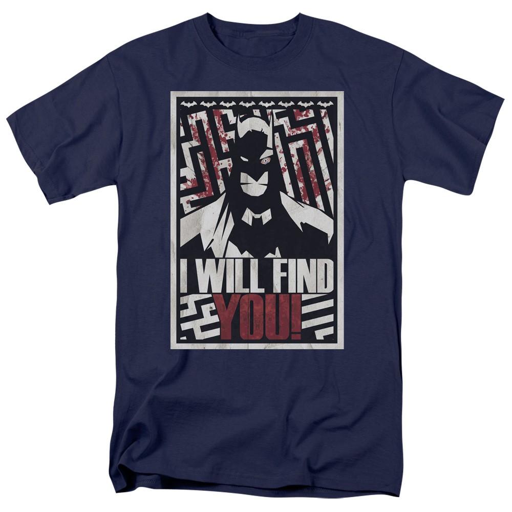 

DC Comics - Batman - I Will Fnd You - Adult T-Shirt L