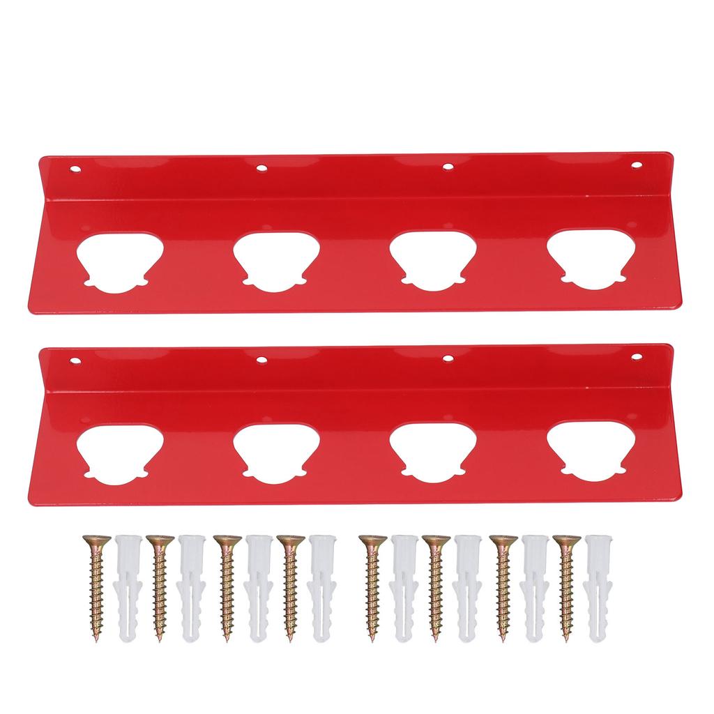 2PCS Wall Mount Battery Holders Power Tool Lithium Battery Storage Shelf 4 Holes Organizer for M12B2 M12B4 M12B6