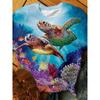 T-shirt da donna grafica ombré animale casual manica corta girocollo regular top stampa quotidiana arcobaleno estivo abbigliamento da donna