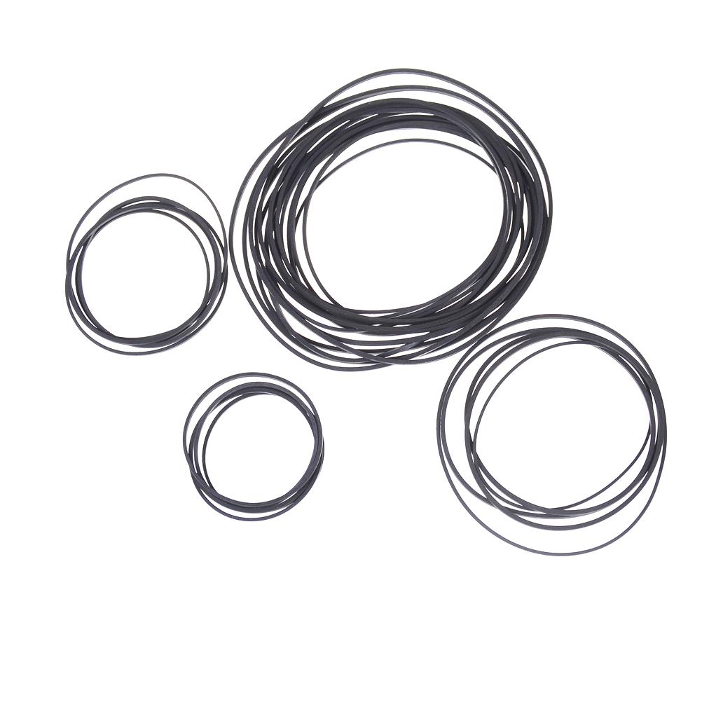 40pcs Mix Cassette Tape Replacement Rubber CD DVD Cassette Tape Recorder Turntable Strap Belt For CD-ROM Video Machines 1*1mm