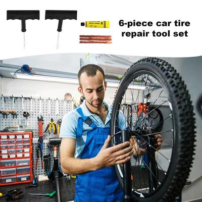 Car Tire Repair Plugs Tire Patch Kit To Fix Punctures And Plug Flats Professional Tool Kit For Flat Tire Puncture Repair Car