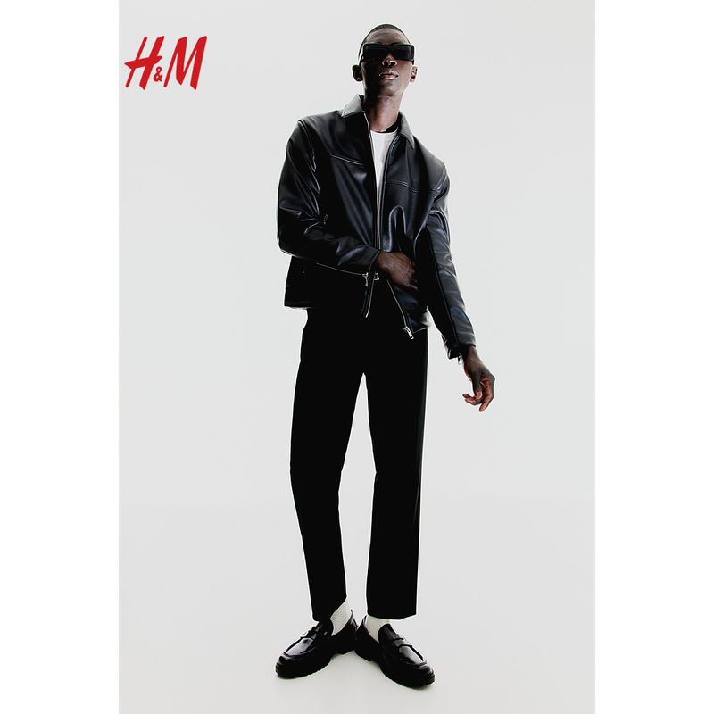 

HM Мужская одежда Куртка Летняя Мужская мода Мотоциклетная Красивое Пальто Длинные рукава Верхняя одежда 1200540