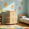 Clear Panels Large Capacity Folding Baby Cabinet Two-Level Nursery