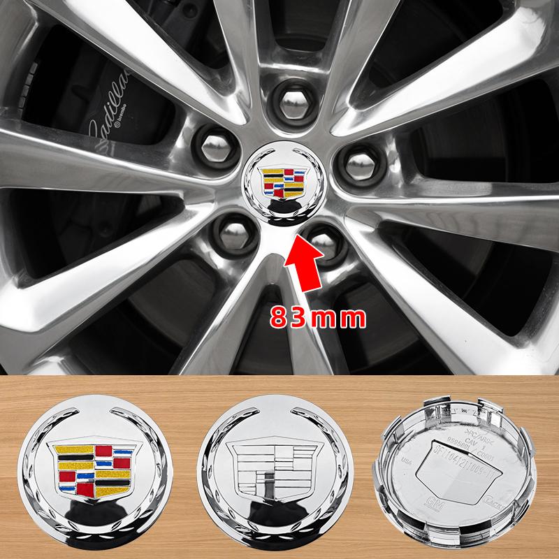 4pcs 83mm 9595891 ABS Car Wheel Hub Cap Emblem Badge Logo for Cadillac Escalade Accessories