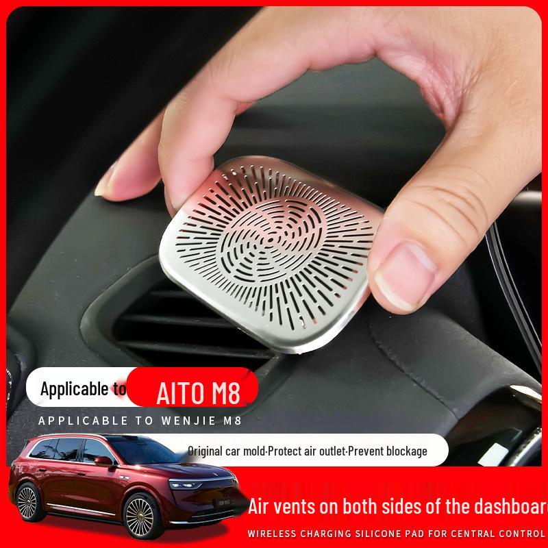 AITO M8 Armaturenbrett Lüftungsauslass Metall Staubdichte Aufkleber (Links rechts)