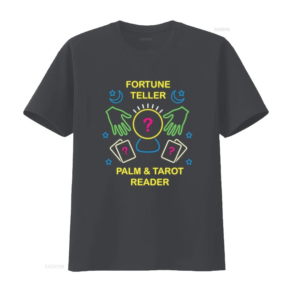 Unisexs Fortune Teller T Shirt Psychic Palm And Tarot Reader Witchy Clothes Gothic Xs 4xl Vintage Designer Clothes