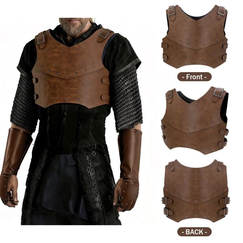 Vikinges Warriour Leather Armors Adjustable Body Armour Knightes Body Armors Medieval Armors for Women Men Cosplay