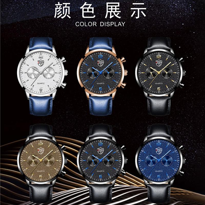 Fashion Men'S Watch Belt Quartz Watch Calendar Watch