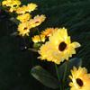 Solar Sunflower Courtyard Light: Outdoor Simulation Landscape Lamp with Ground Plug